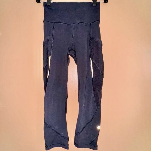 Lululemon Athletica Game Point Crop 23" leggings Size 4 - Picture 1 of 7